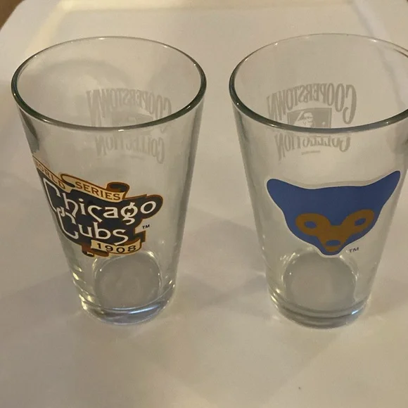 Cooperstown Chicago Cubs Beer glasses - Picture 2 of 6